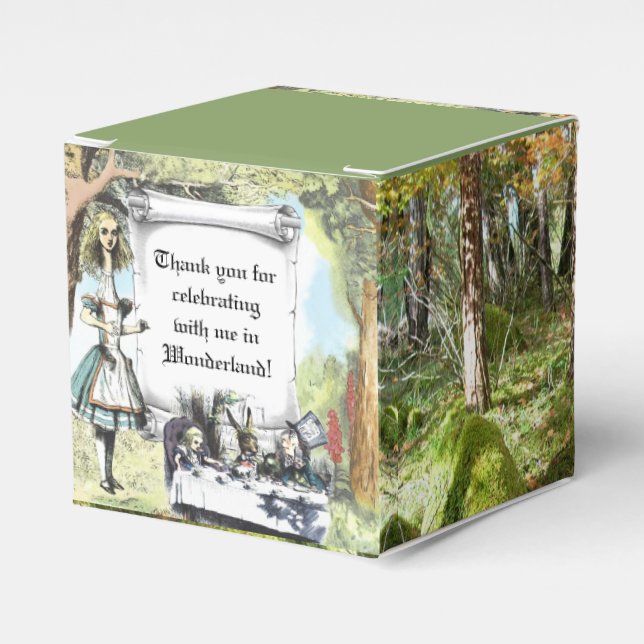 Tall Alice 1 Favour Box (Front Side)