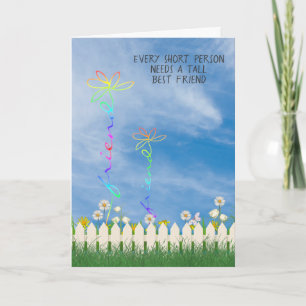 tall and short Best Friend Daisies Card