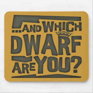 Tall and Short People Humour Mouse Mat
