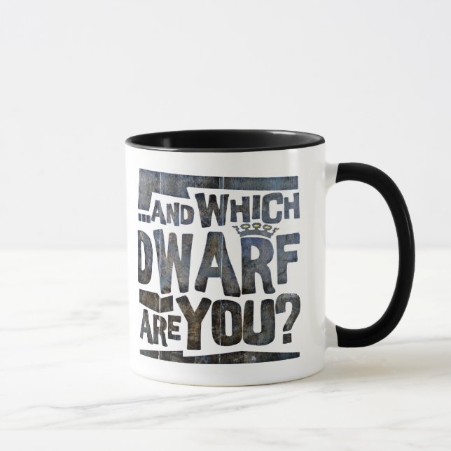 Tall and Short People Humour Mug (Right)