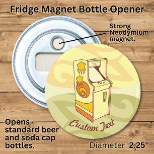 Tall arcade game console bottle opener