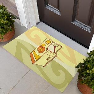 Tall arcade game console doormat
