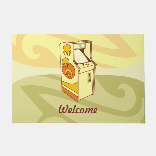 Tall arcade game console doormat (Front)