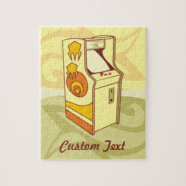 Tall arcade game console jigsaw puzzle (Vertical)