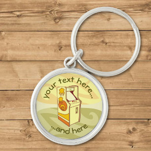 Tall Arcade Game Console Keychain