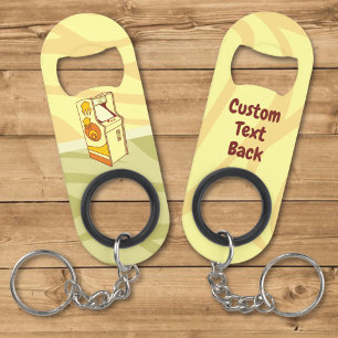 Tall arcade game console keychain bottle opener