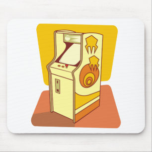Tall arcade game console mouse mat
