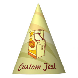 Tall arcade game console party hat