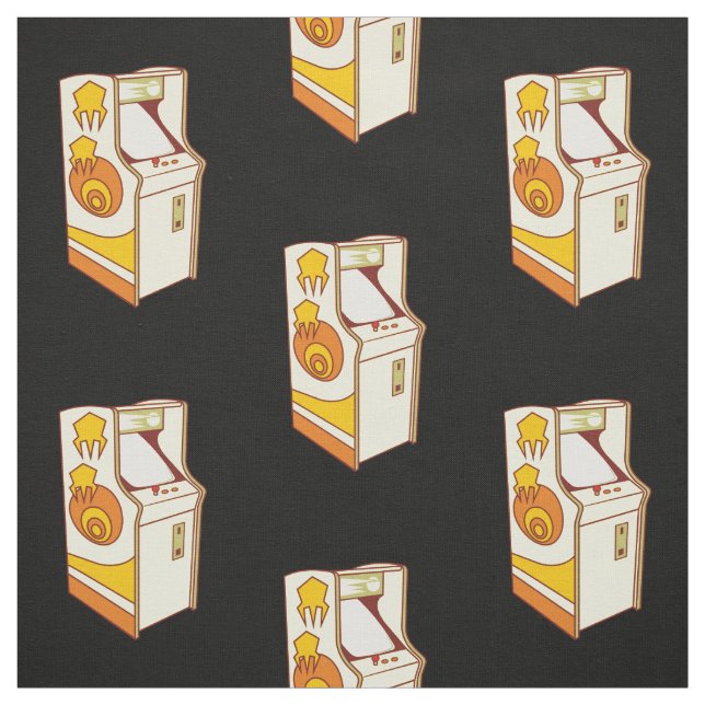 Tall Arcade Game Console Pattern Fabric (Swatch)
