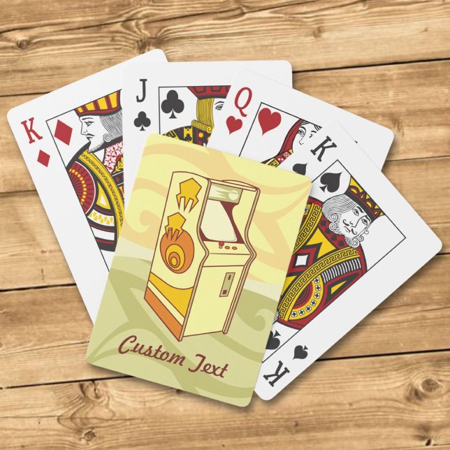 Tall arcade game console playing cards (Creator Uploaded)