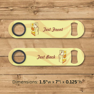 Tall arcade game console speed bottle opener