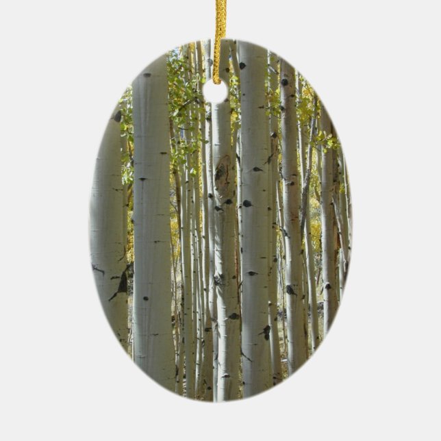 Tall Aspen Trunks ornament (Front)