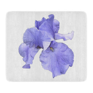 Tall Bearded Purple Iris Cutting Board