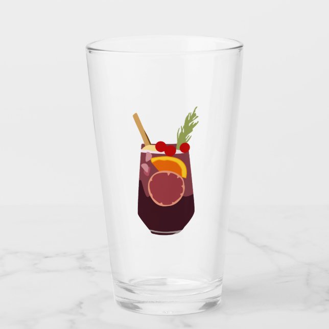 Tall Brevage Glass (Front)