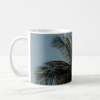 Tall coconut tree coffee mug
