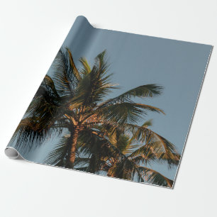 Tall coconut tree wrapping paper