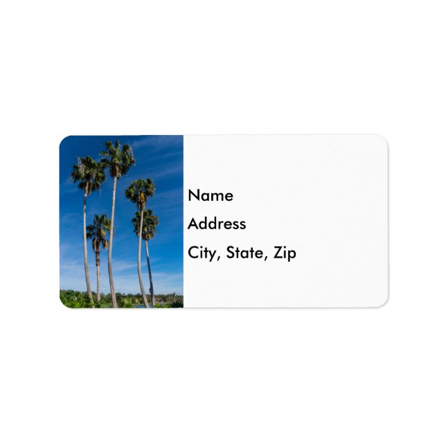Tall Curving Palms Label (Front)