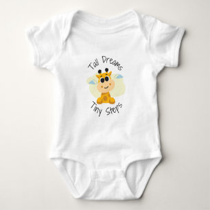 "Tall Dream Tiny Steps" Baby Bodysuit