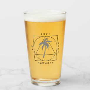 Tall drinking glass