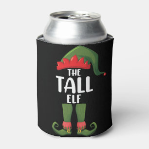 Tall Elf Matching Family Christmas  Can Cooler