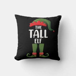 Tall Elf Matching Family Christmas  Cushion