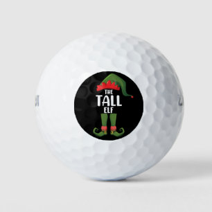 Tall Elf Matching Family Christmas  Golf Balls