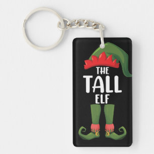 Tall Elf Matching Family Christmas Key Ring