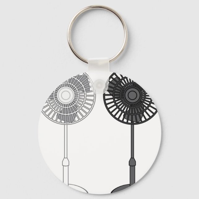 Tall Fan Key Ring (Front)