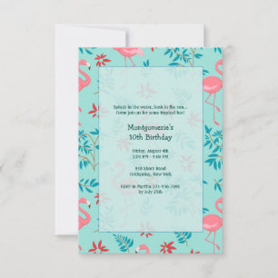 Tall Flamingos Invitations
