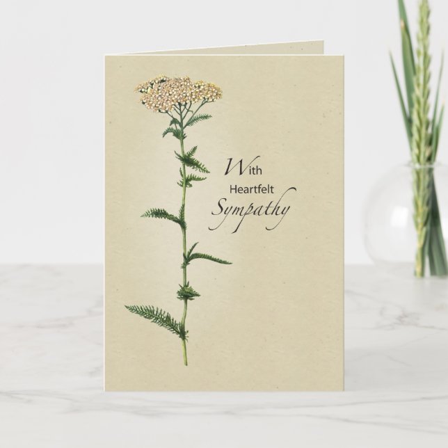 Tall Flower Sympathy Card (Front)