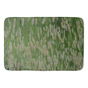 Tall Green Grasses Seeds Bath Mat
