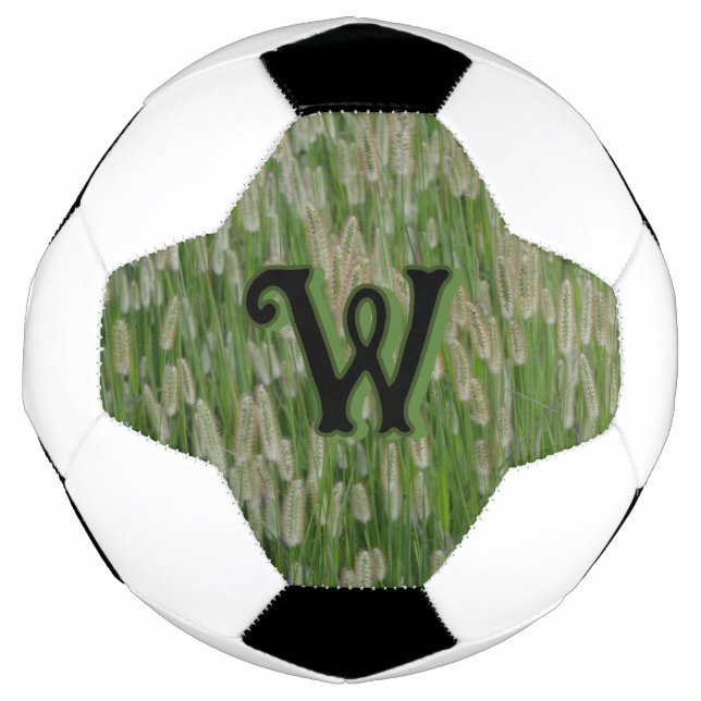 Tall Green Grasses Seeds Football (Front)