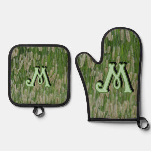 Tall Green Grasses Seeds Oven Mitt & Pot Holder Set