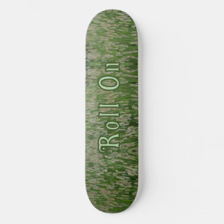 Tall Green Grasses Seeds Skateboard