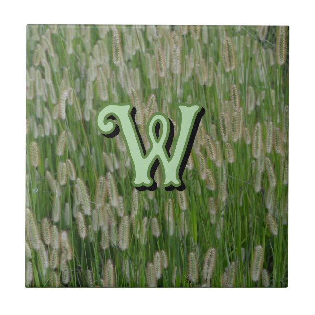Tall Green Grasses Seeds Tile (Front)