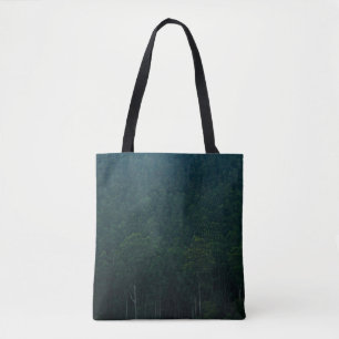 TALL GREEN TREES TOTE BAG