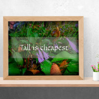 Tall is cheapest wisdom greenery poster