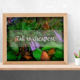 Tall is cheapest wisdom greenery poster