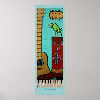 tall music city poster