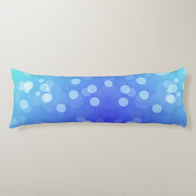 Tall pillow with a blue gradient design  (Front)