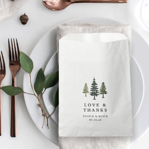 Tall Pines Wedding Thank You Favour Bags