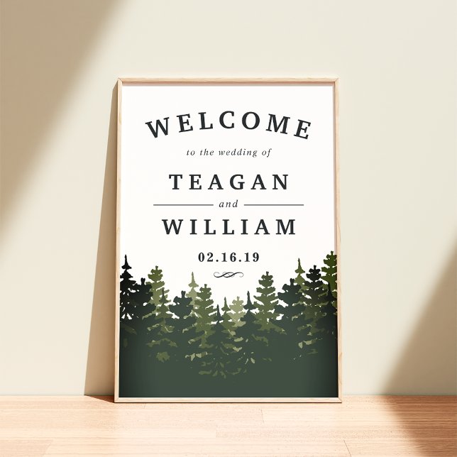 Tall Pines Wedding Welcome Poster (Creator Uploaded)