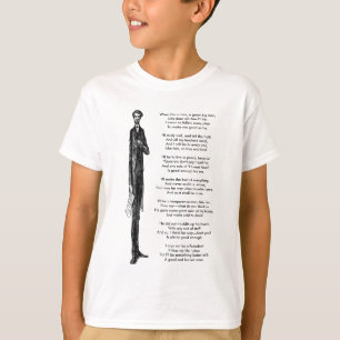 Tall President Abraham Lincoln Cute Vintage Rhyme T-Shirt