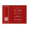 Tall Rectangle Red Double Xi Chinese Save The Date