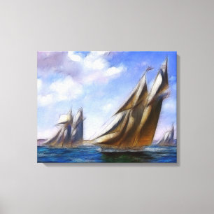 Tall Sailing Ships Art Wrapped Canvas