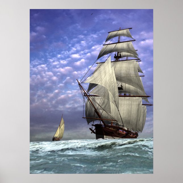 Tall Ship and Ketch Poster (Front)