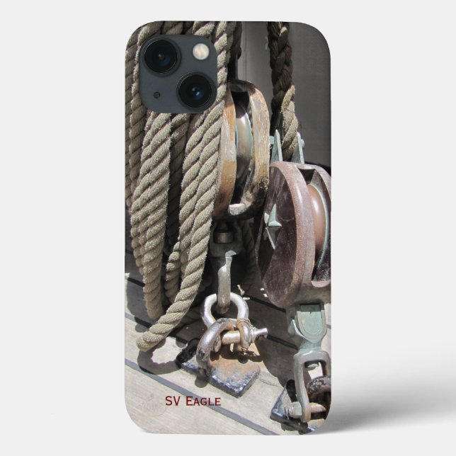 Tall Ship Eagle Block & Tackle iPhone  iPhone Case (Back)