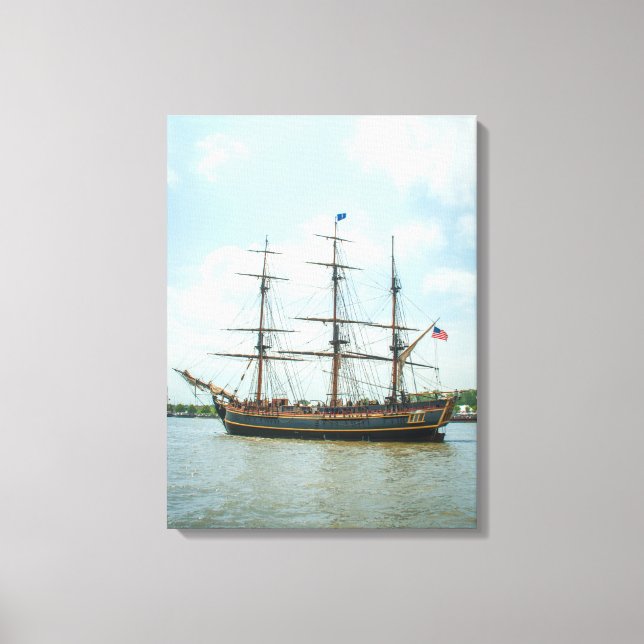 Tall Ship HMS Bounty Canvas Print (Front)