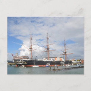 Tall Ship HMS Warrior Postcard