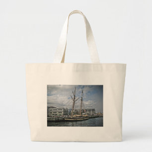 Tall Ship in Halifax Large Tote Bag